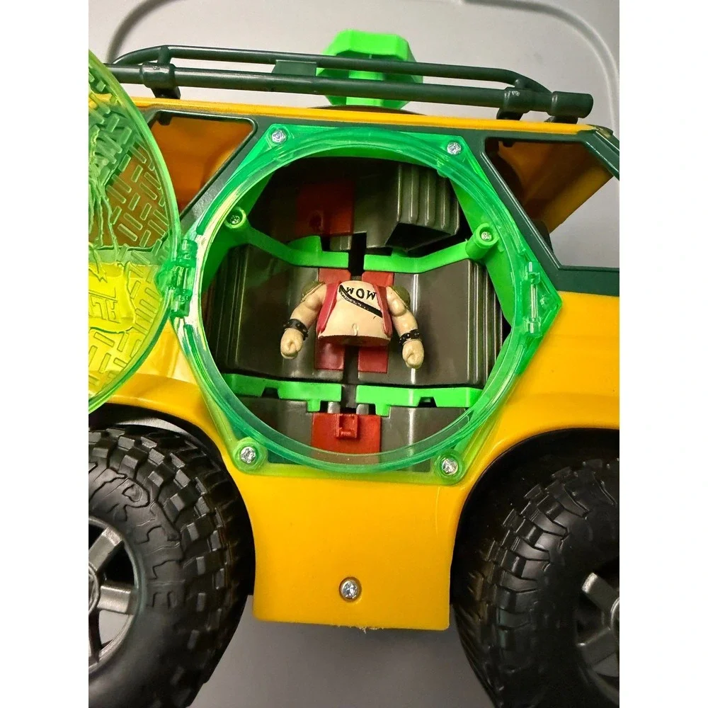 TMNT Mutant Mayhem Pizza Fire Delivery Van Playmates Toys Yellow Green‎ Vehicle